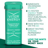 Étiquette Viter Energy, vitamines B, source naturelle de vitalité.