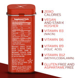 Pastilles Viter Energy Mints 40 mg caféine par menthe, concentration potentielle.