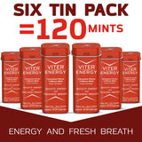 Viter Energy Mints étui portable idéal pour voyager.