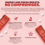 Viter Energy Mints végan et complexe de vitamines B.