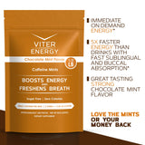 Viter Energy Pastilles caféine 40 mg, boite compacte pour le bureau.