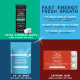 Viter Energy Pastilles caféine 40 mg, usage déplacement et concentration améliorée.