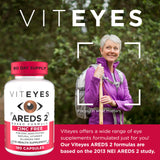 Capsules Viteyes AREDS2 sans zinc — gélules faciles à avaler.