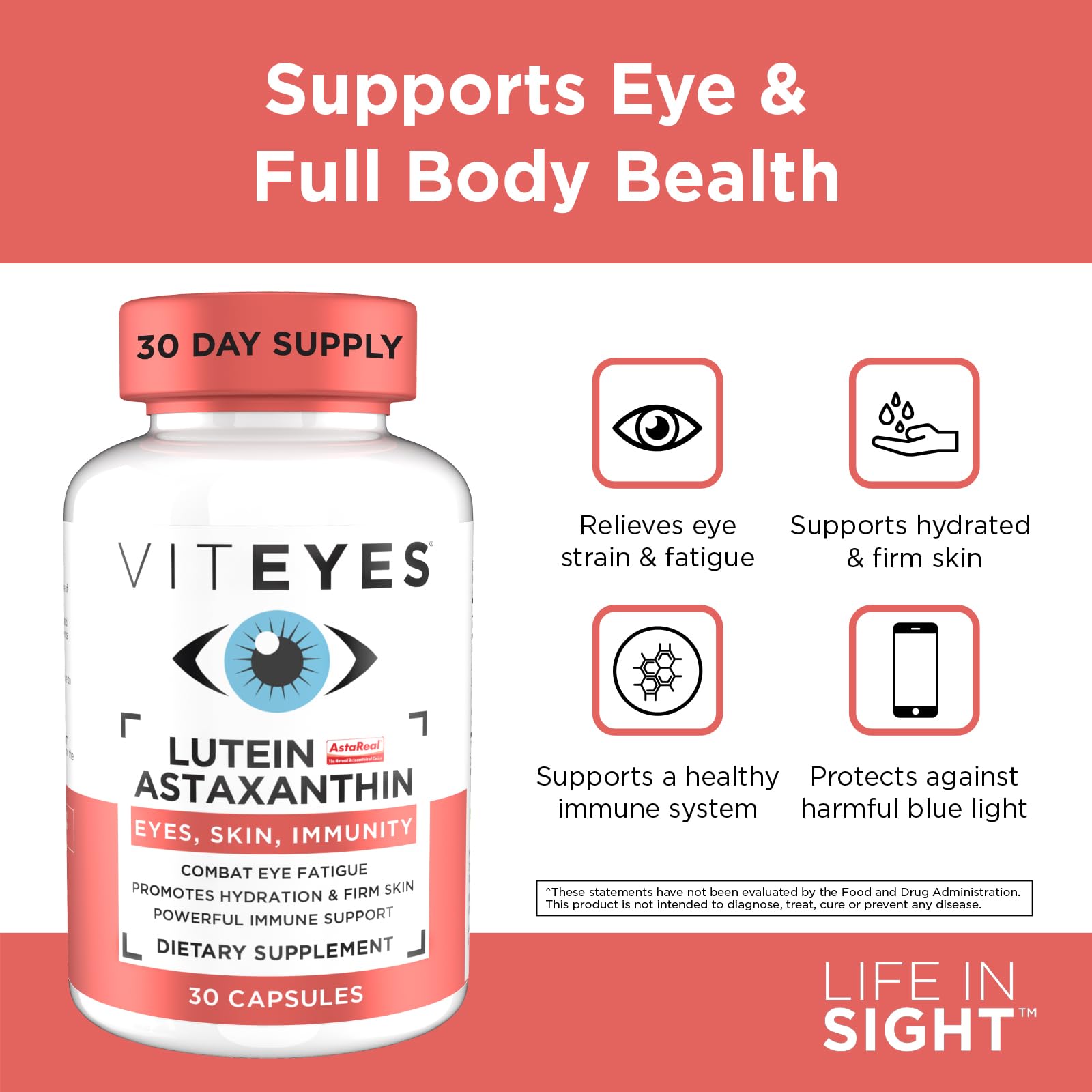 Viteyes Capsules – gros plan sur les capsules et leurs bénéfices potentiels pour l’œil.