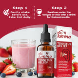Gouttes VitaLumina - bouteille compacte de 60 ml pour voyager.