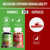 Vitinity gommes fruits et légumes texture fruitée et appétissante