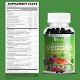 Gommes vertes VITINITY Super Greens prêtes à consommer pour un coup d’énergie sain.