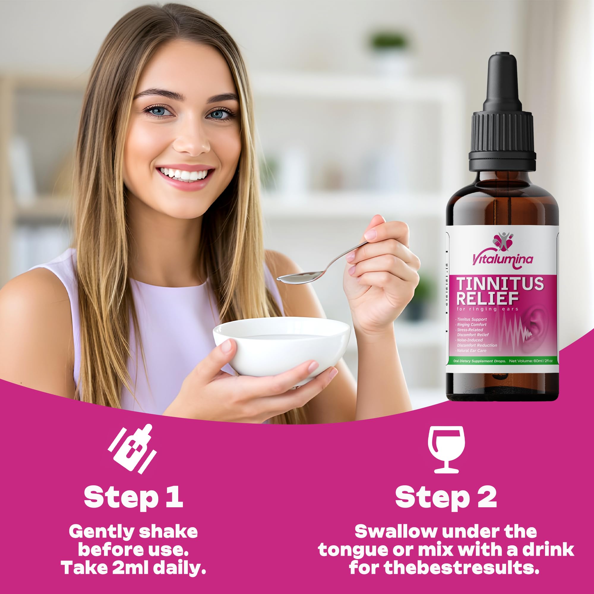 Application dans une boisson VitaLumina rapide et simple