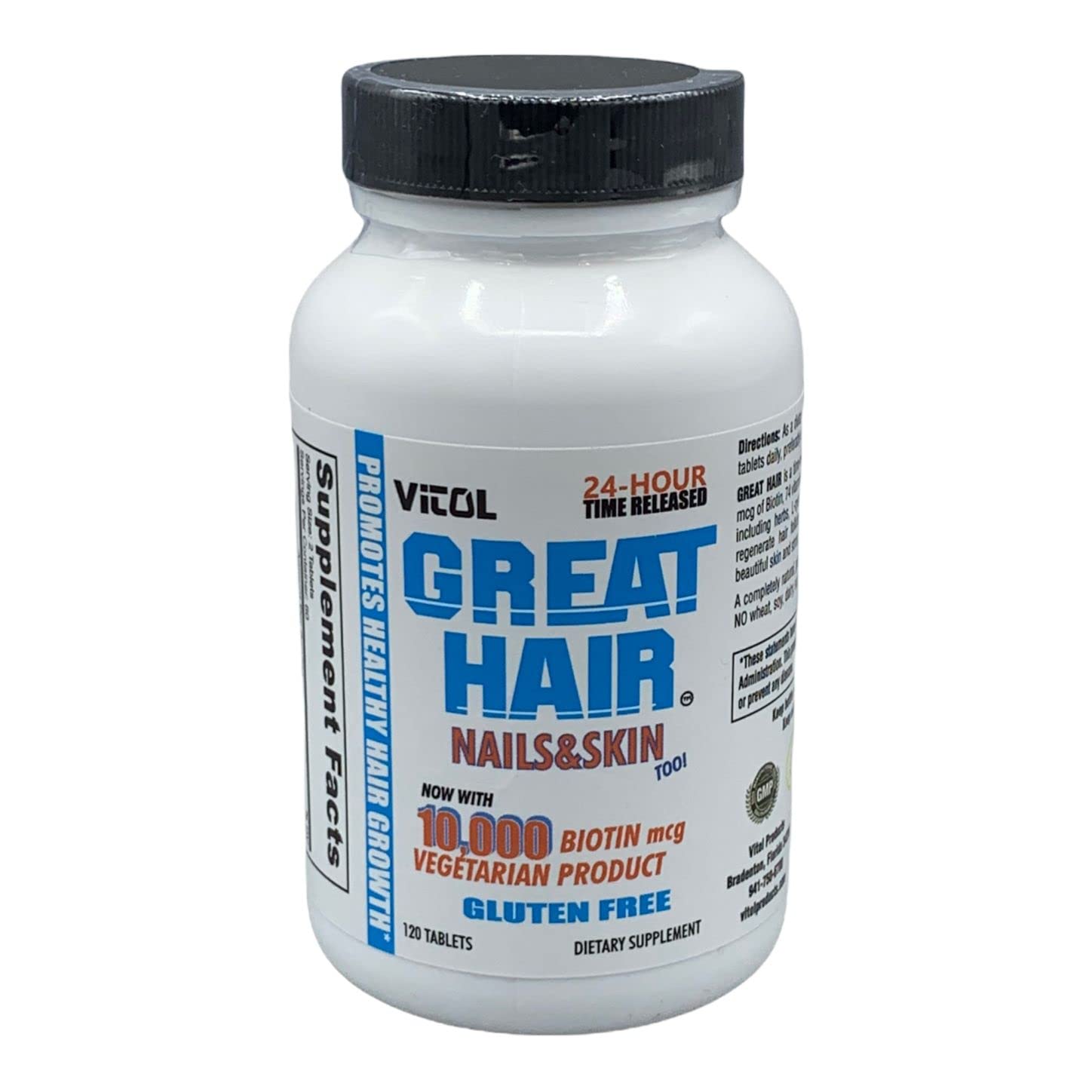 Vitol biotine 10000 mcg – gelules pour cheveux plus forts