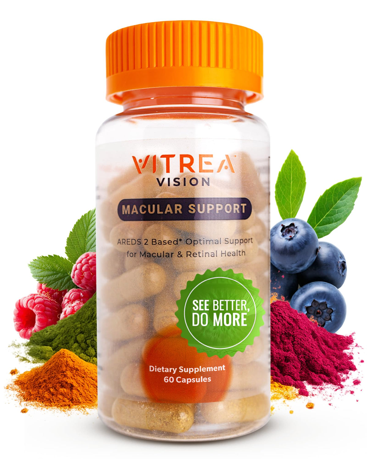 Vitrea Vision – bouteille de capsules pour soutenir la vision au quotidien