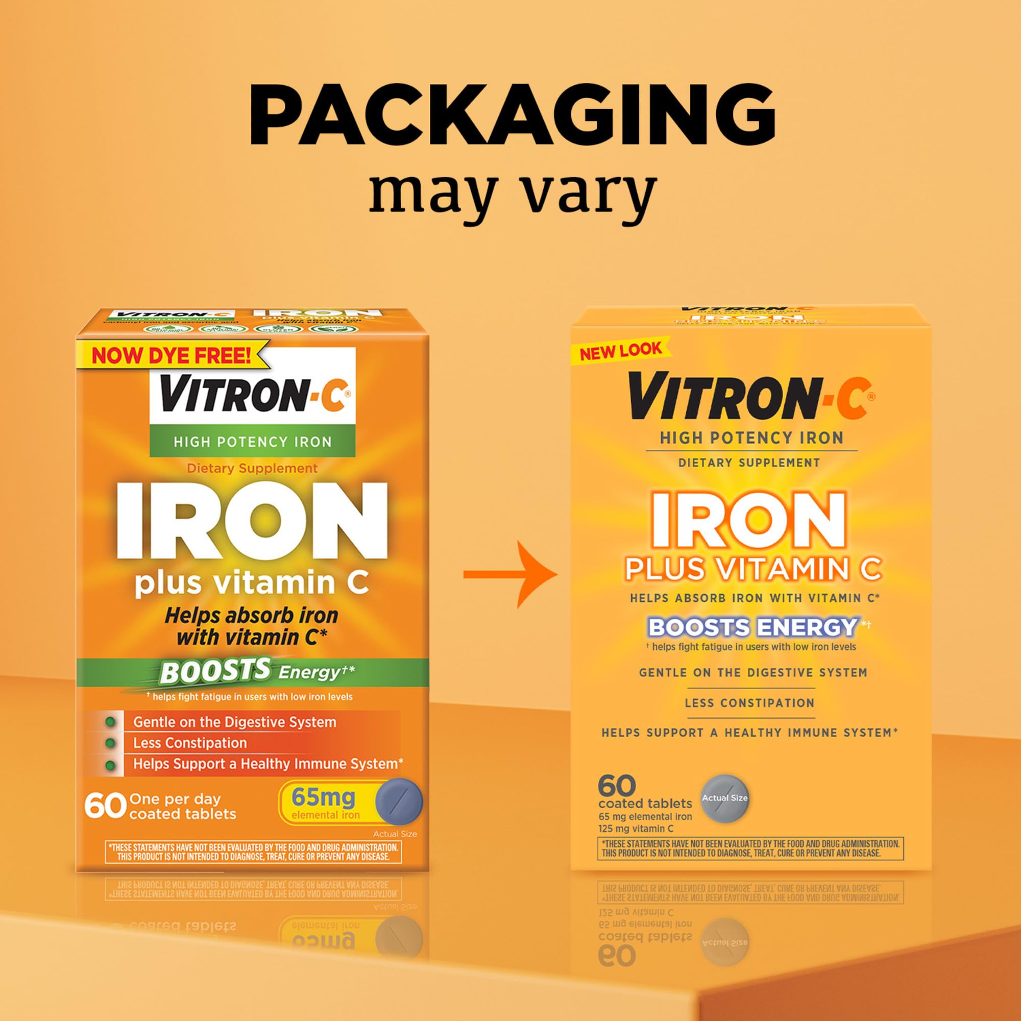 Vitron-C, tablette individuelle, utilisation quotidienne possible pour soutenir le bien-être général.