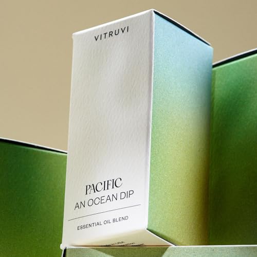 Vitruvi Pacific Balance, gouttes prêtes pour diffusion douce et équilibrante.