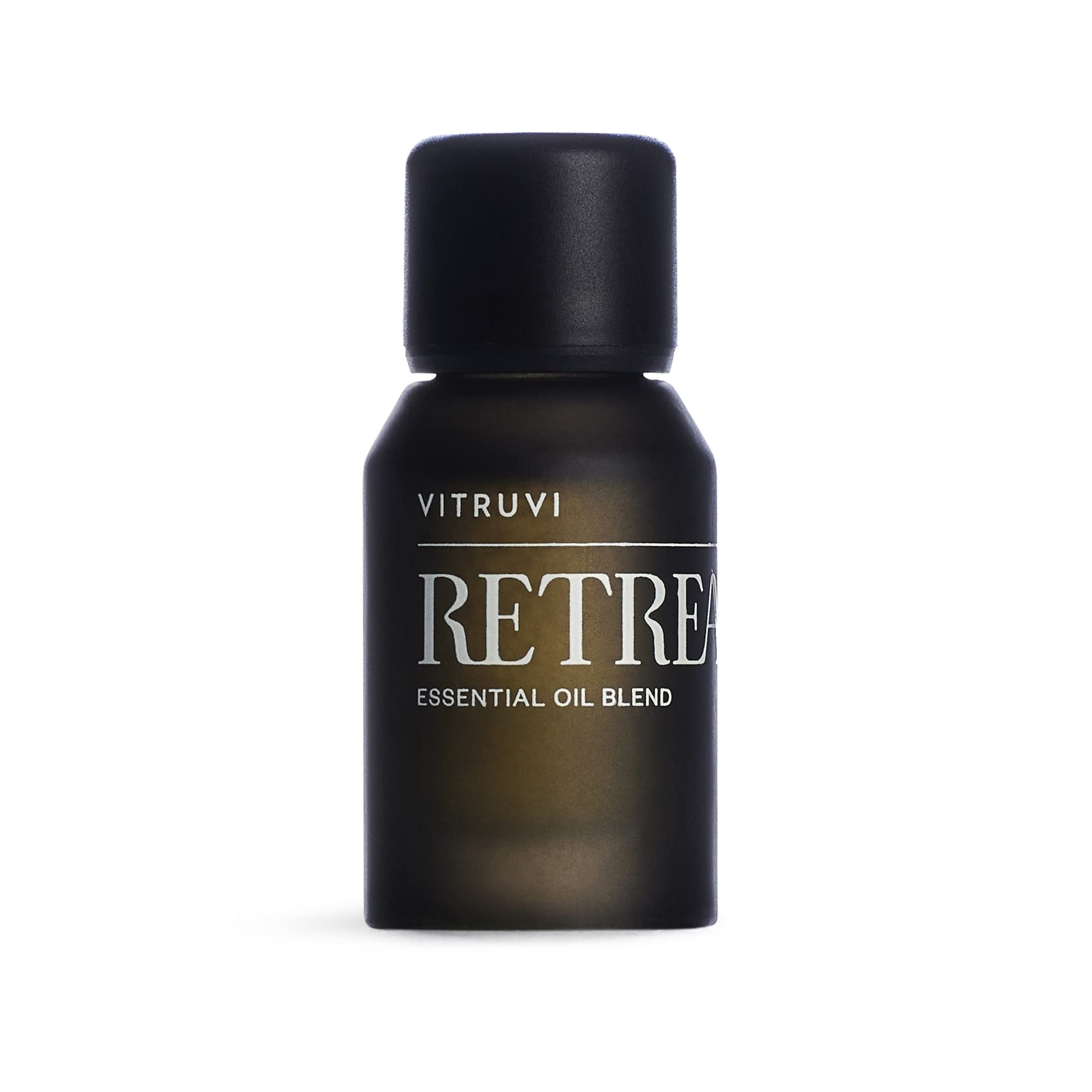 VITRUVI Retreat – bouteille d'huile essentielle prête à diffuser pour une ambiance spa.
