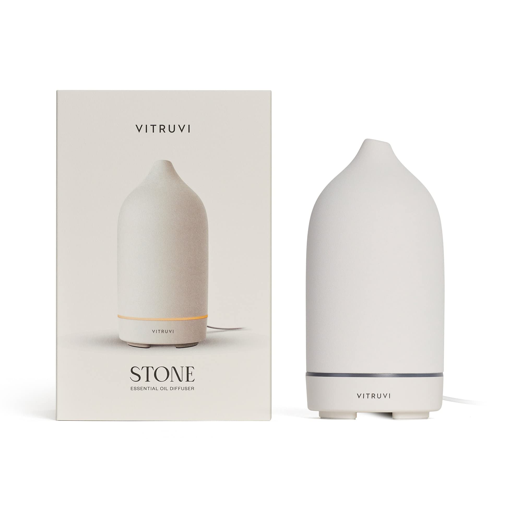 Vitruvi diffuseur avec garantie d'un an et support client dédié.