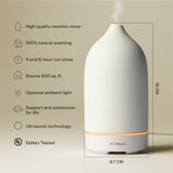 Vitruvi diffuseur en pierre, LED douce pour une ambiance relaxante.