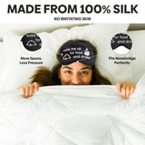 VITYA masque en soie – étui voyage inclus, rangement pratique