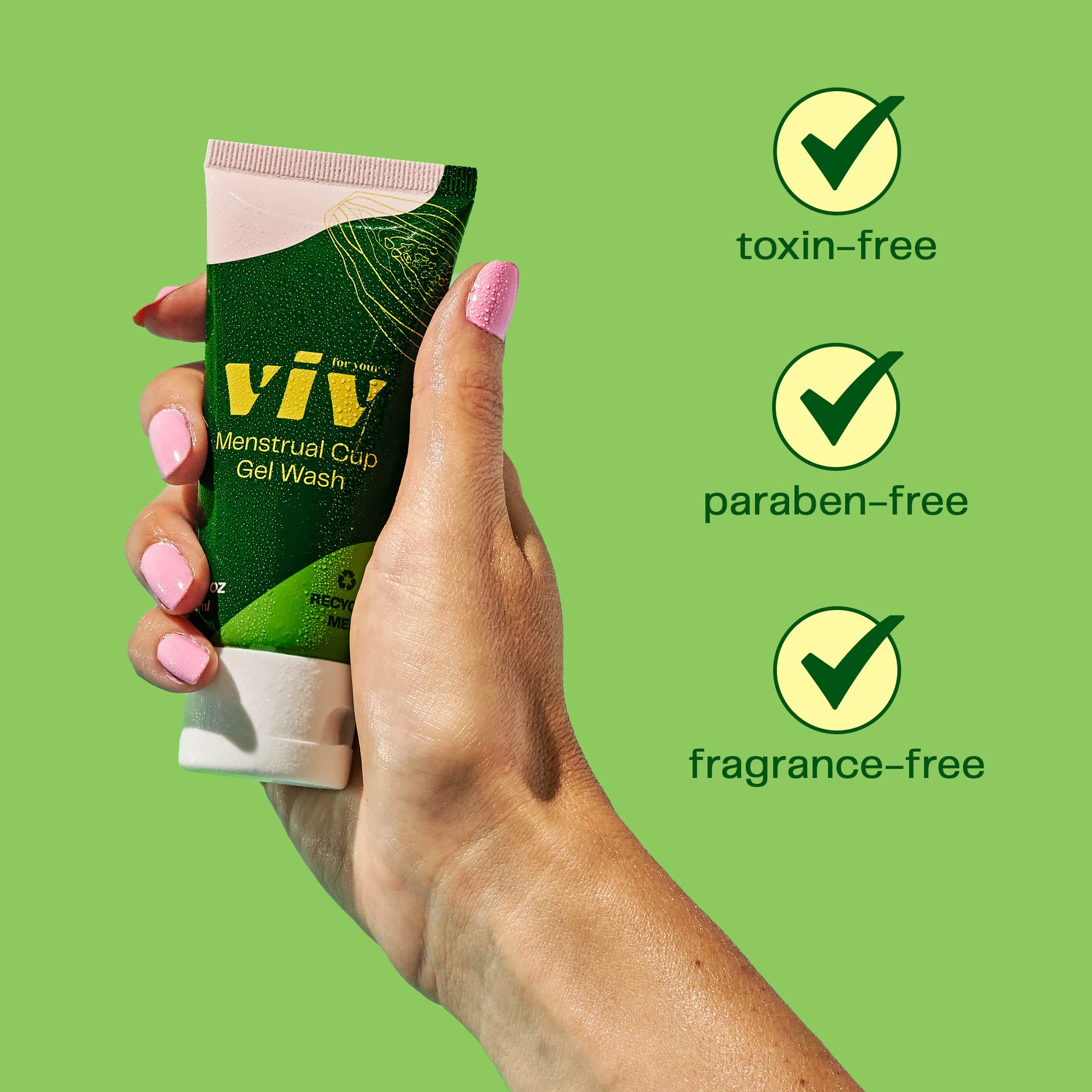 Viv For Your V emballage recyclable réduit l'impact environnemental.