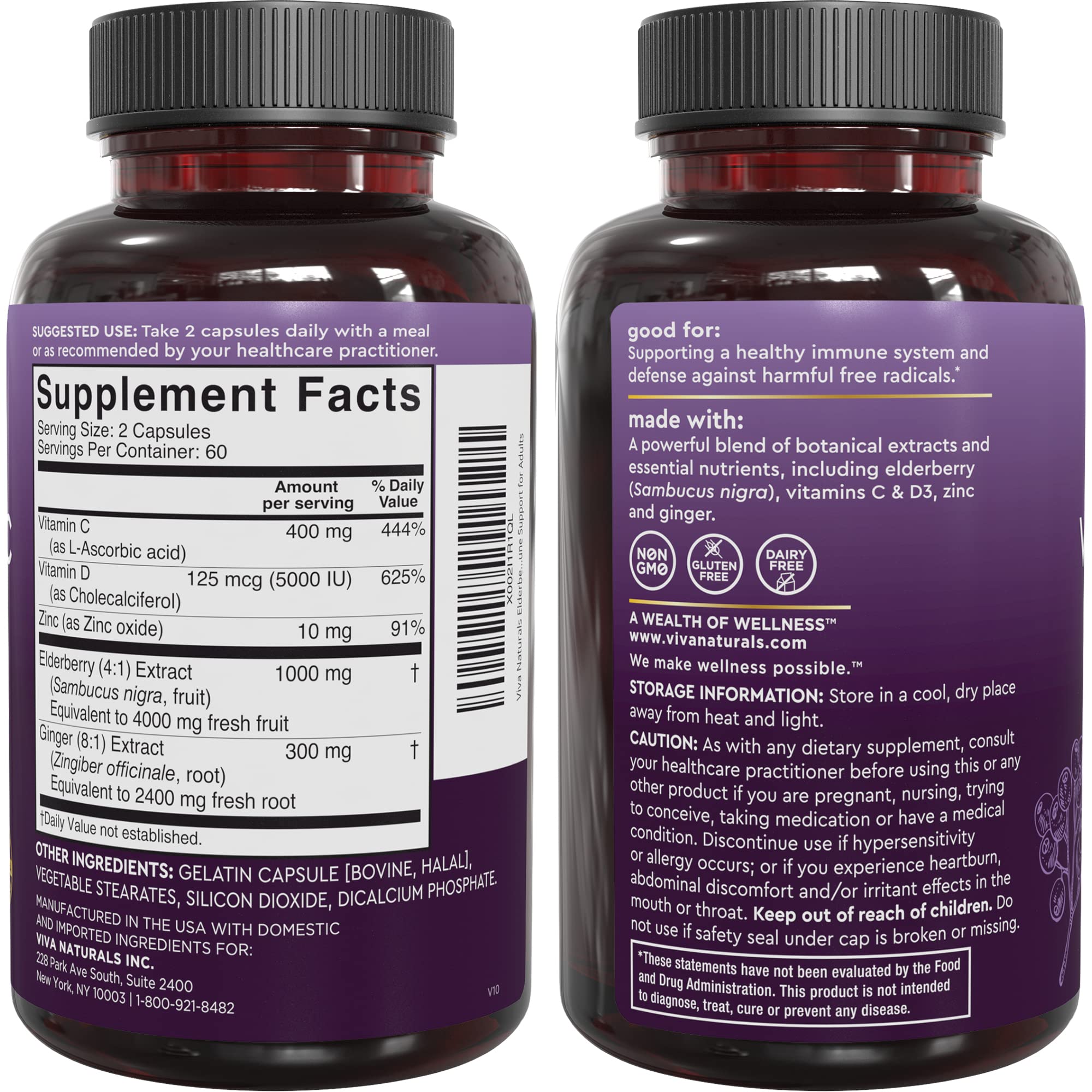 Viva Naturals Boîte – 2 mois d'approvisionnement, meilleure valeur.