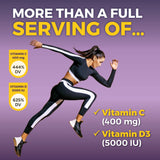 Viva Naturals Vitamine D3 5000 UI – dose élevée, apport quotidien efficace.