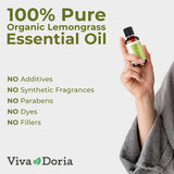 Étiquette USDA Organic Viva Doria indiquant l origine et la pureté.