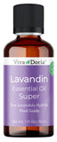 Viva Doria Lavandin flacon ambré révélant l'huile pure pour l'aromathérapie