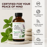 Bougies et savons faits maison avec Viva Earth menthe poivrée.
