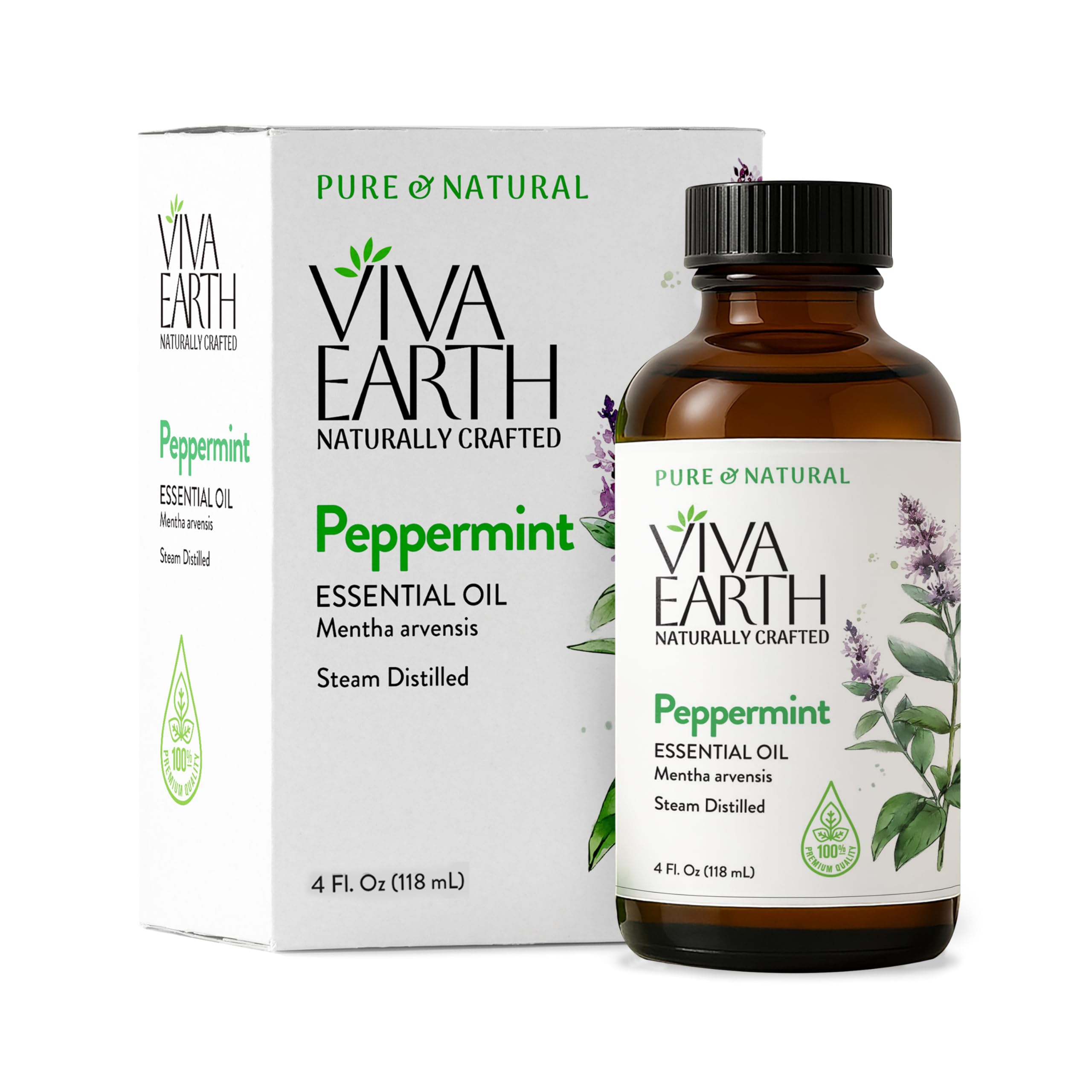 Diffusion Viva Earth menthe poivrée pour atmosphère fraîche et revitalisante.
