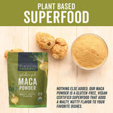 Viva Naturals Maca Poudre Gelatinisee : meilleure digestion et douceur d'utilisation.