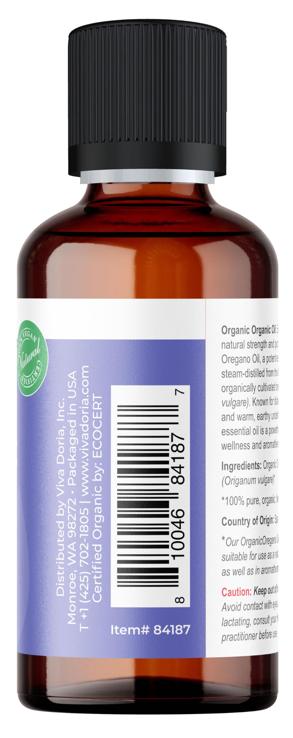 Viva Doria Origan huile – usage culinaire sain et aromatique.