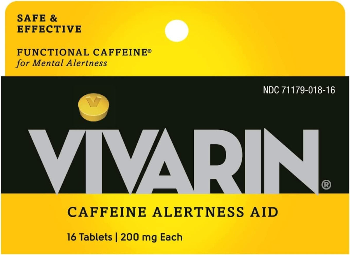 Vivarin tablettes 200 mg – énergie rapide pour la concentration.