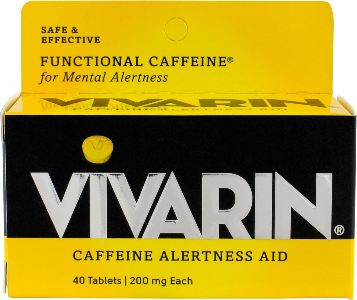 Vivarin tablettes alerte 40-count : peut aider à rester concentré lors des révisions.