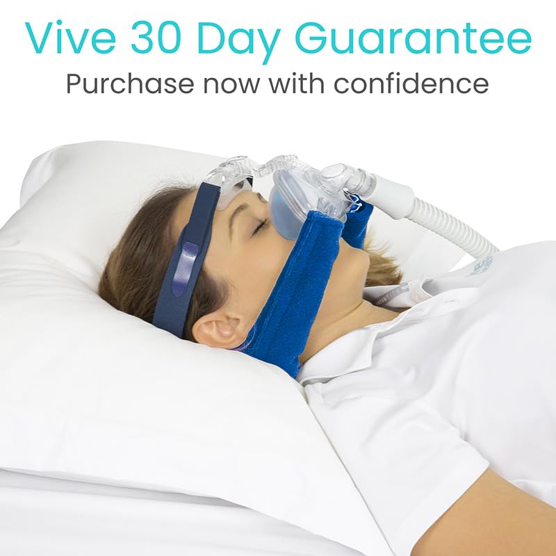 Confort nocturne durable avec la doublure polaire Vive CPAP bleu.