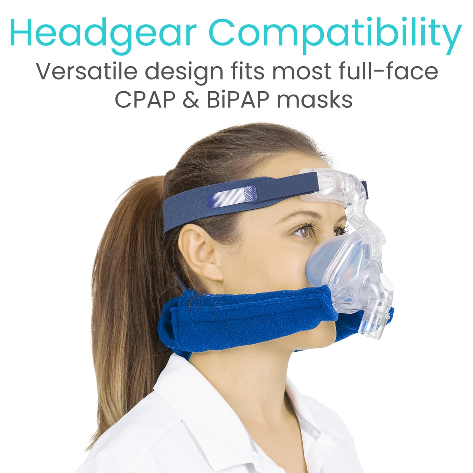 Douceur polaire Vive CPAP bleu, sensation agréable sur la peau.