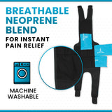 Néoprène respirant sur l’attelle Vive Genou, confort durable.