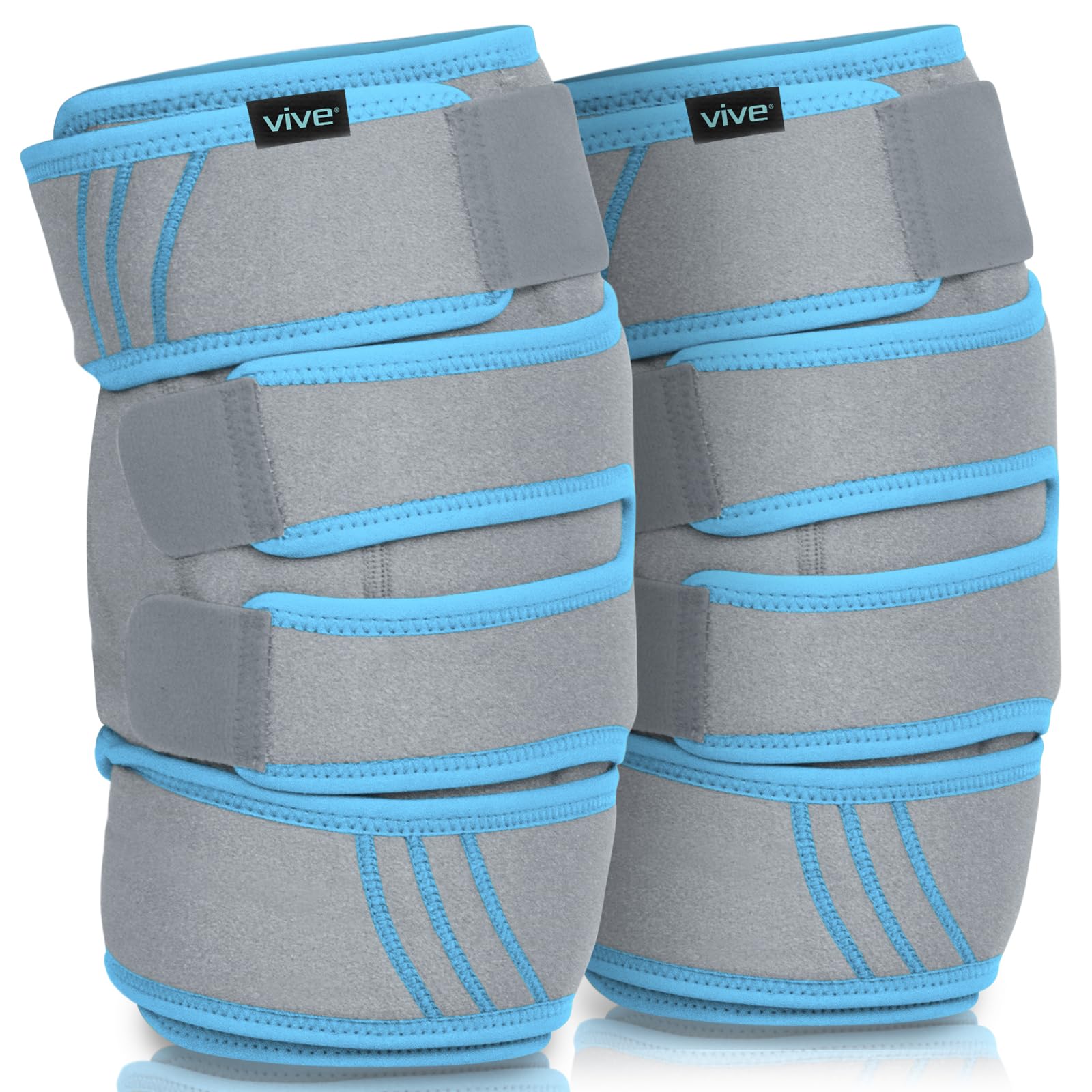 Vive bandage gel genou refroidissant – avant, soulagement potentiel après l’effort