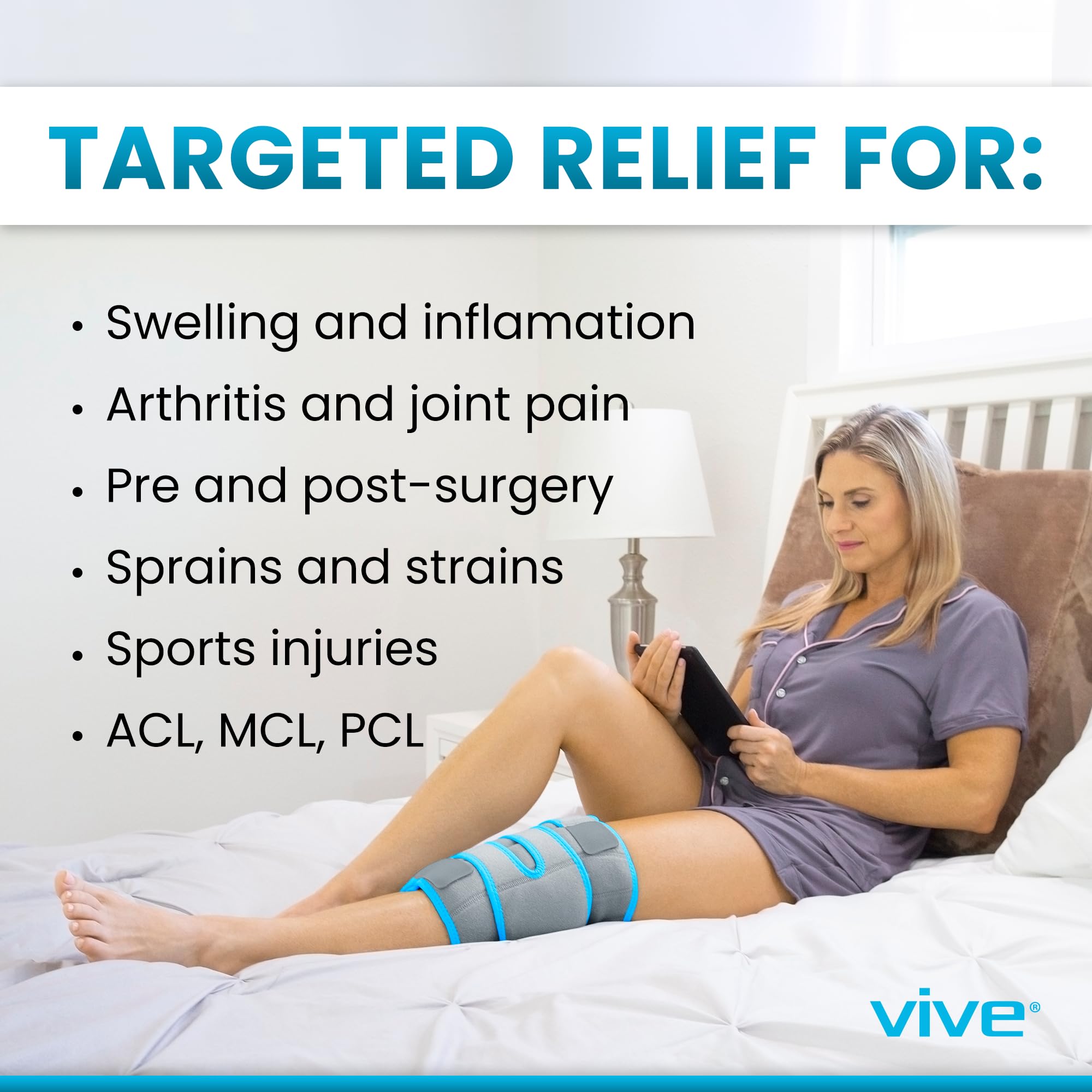 Sangles ajustables du Vive bandage genou pour un maintien sûr