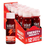 Vive Organic Energy Shot, bouteille 59 ml, boost naturel d'énergie et concentration.