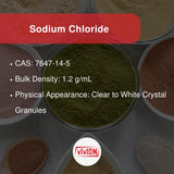 Vivion chlorure de sodium USP, emballage 5 kg pour usages professionnels.