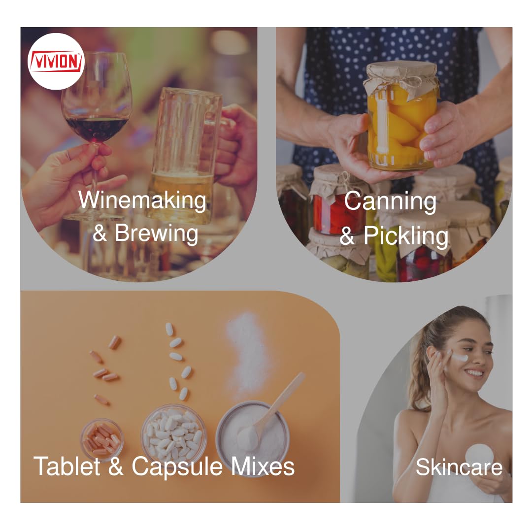 Vivion Poudre Vitamine C doseuse et cuillère pour dosages précis en cuisine