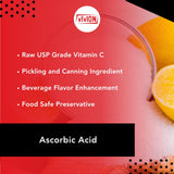 Vivion Poudre Vitamine C dans sachet kg pour usages industriels et culinaires