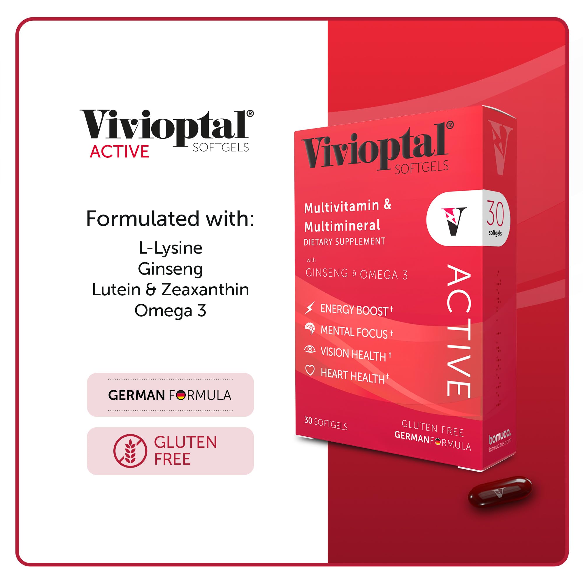 Vivioptal Active lutéine et zéaxanthine pour la protection des yeux.