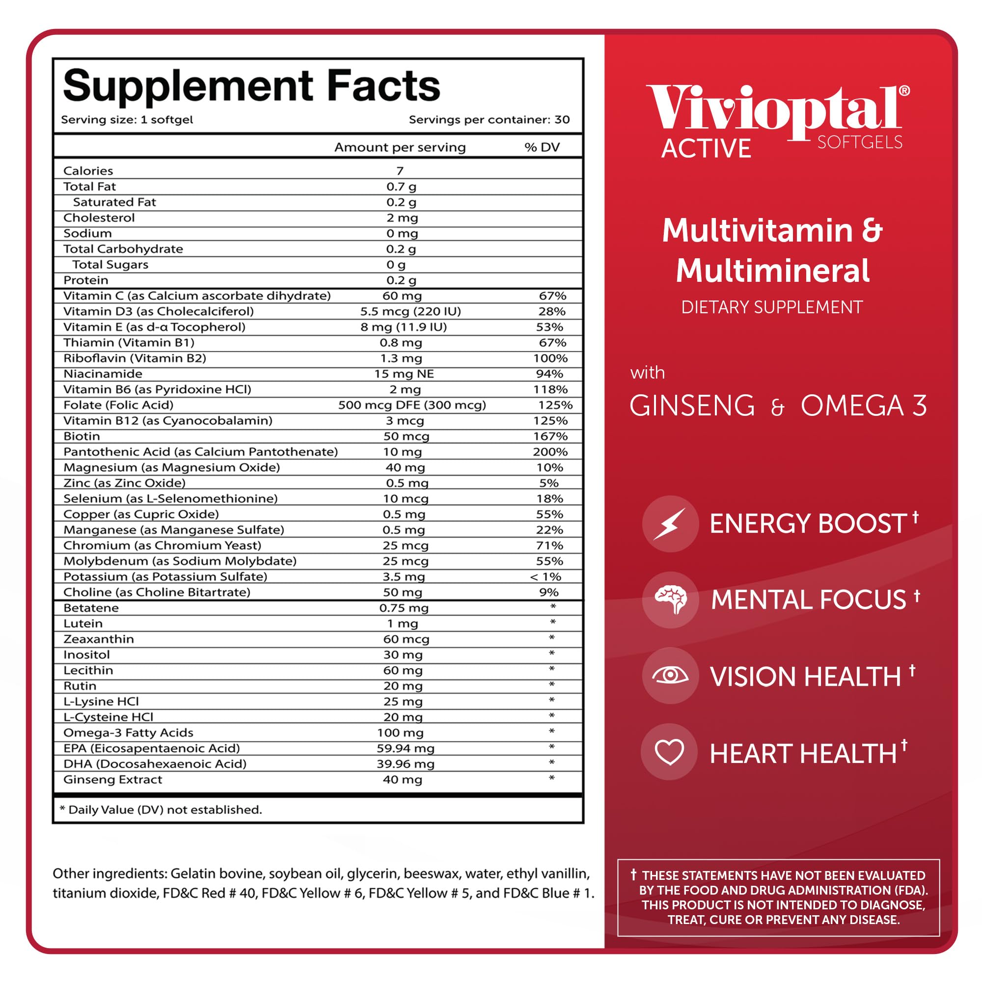 Vivioptal Active soutien immunitaire et récupération musculaire potentielle.