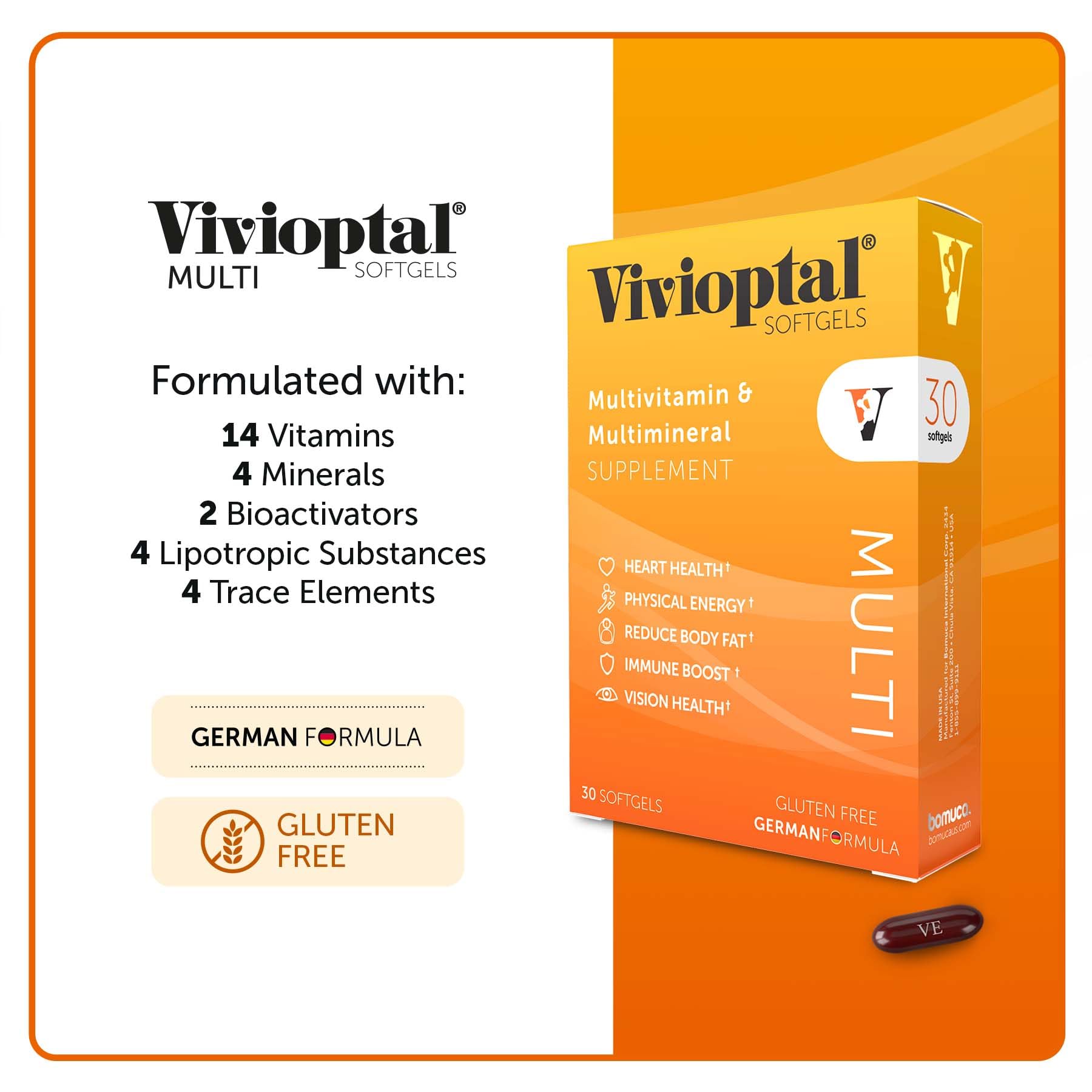 Vivioptal Multi : bioactivateurs favorisant la circulation et le développement musculaire.