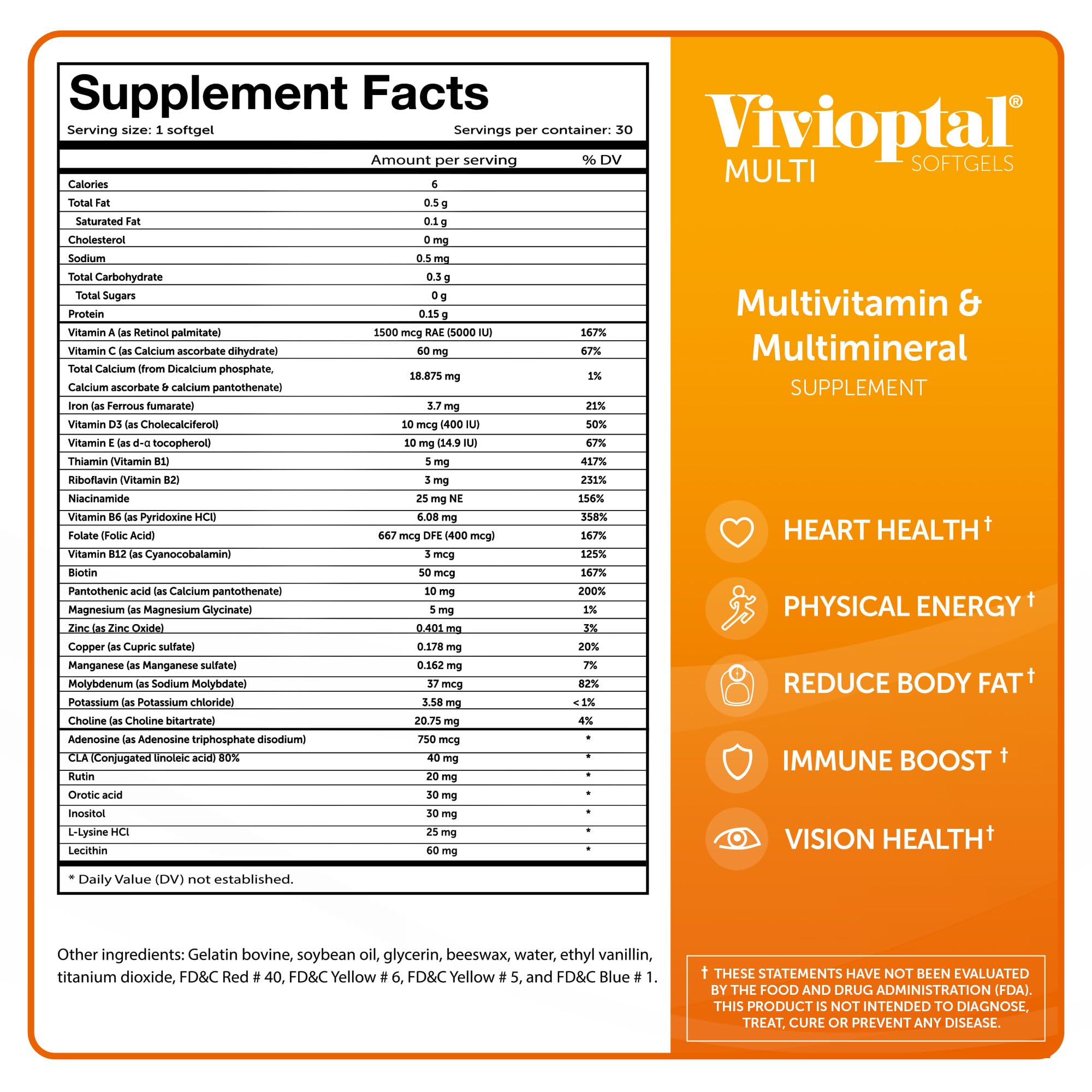 Vivioptal Multi : lipotropes mobilisant les graisses pour un métabolisme plus rapide.
