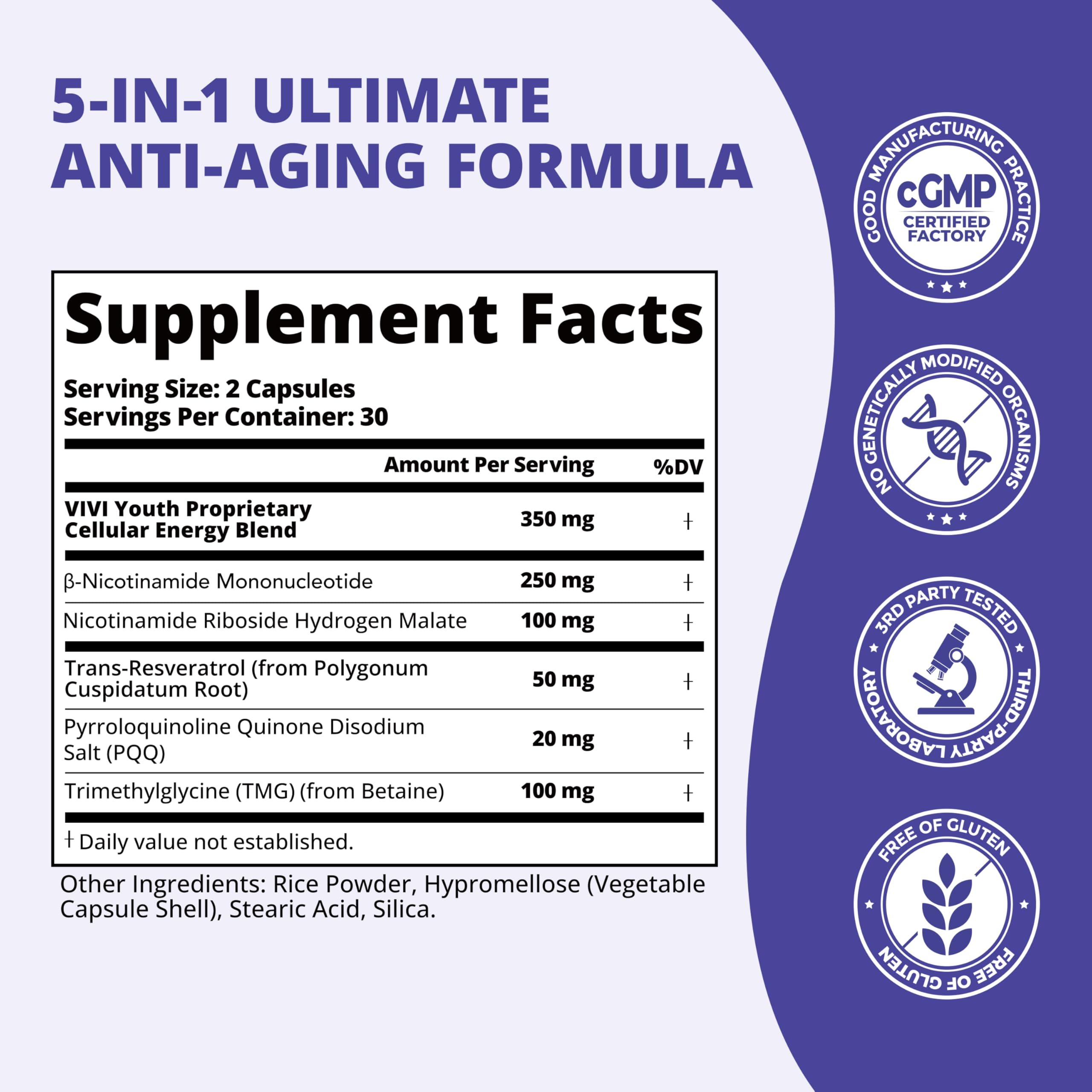 VIVI Youth NAD+ usage sportif et récupération musculaire potentielle