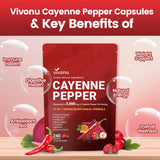 Baies d Aubépine VivoNu associées à Cayenne en capsules pour routine journalière.