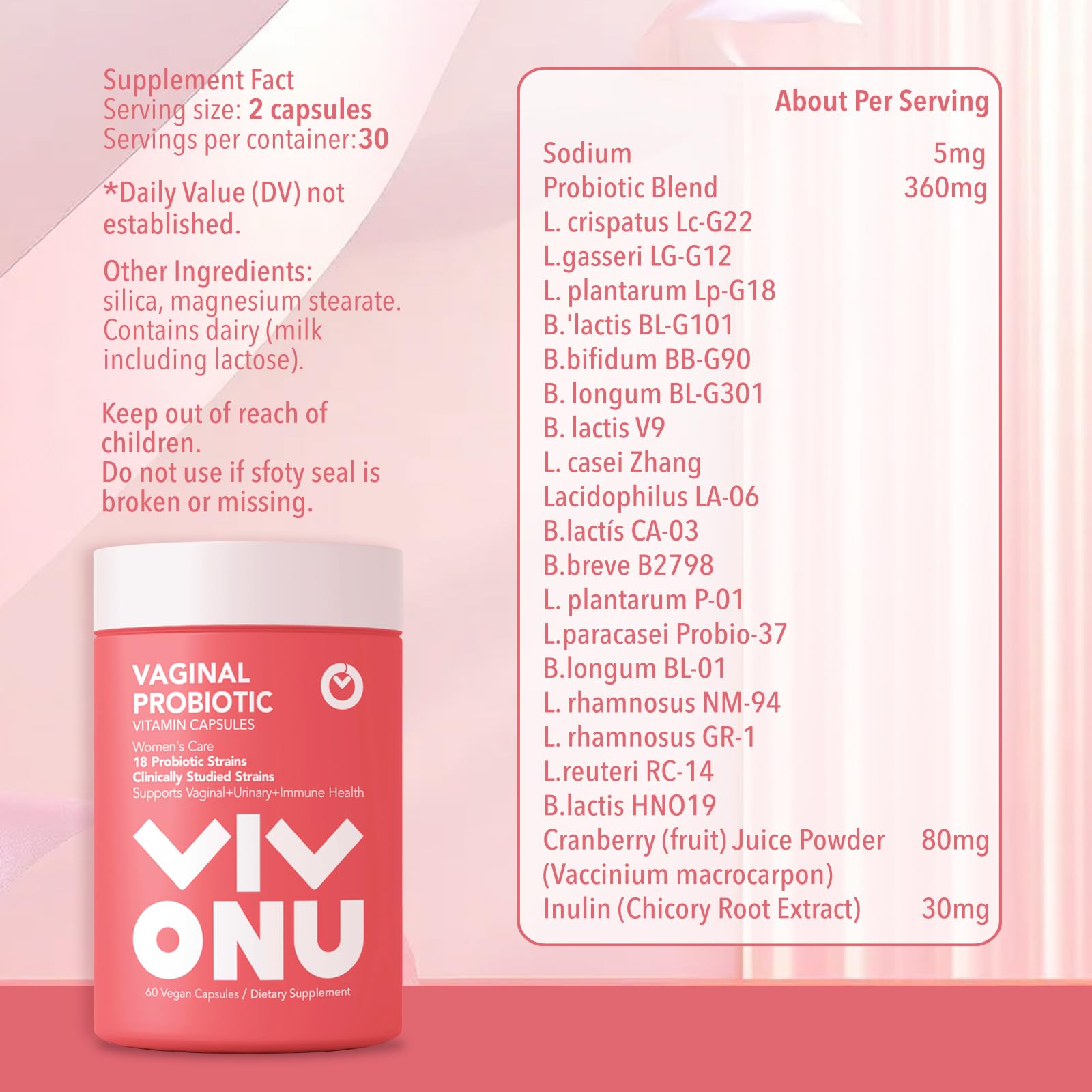 VivoNu boîte de 60 comprimés pour une routine simple et régulière.