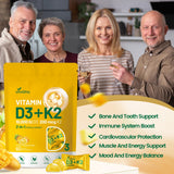 Gomme VivoNu D3 K2 utile pour l’absorption du calcium.