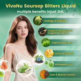 Gouttes versées sur cuillère, VivoNu Soursop, concentration élevée.