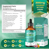 Étiquette VivoNu Soursop Bitters: ingrédients et bénéfices.